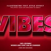 Red Vibes Text Effect