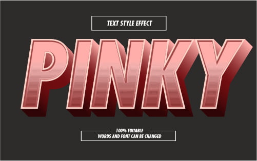 Retro Style Pink Text Effect