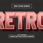 Retro Style Pink Text Effect