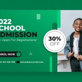 Educational School Admission Banner Template