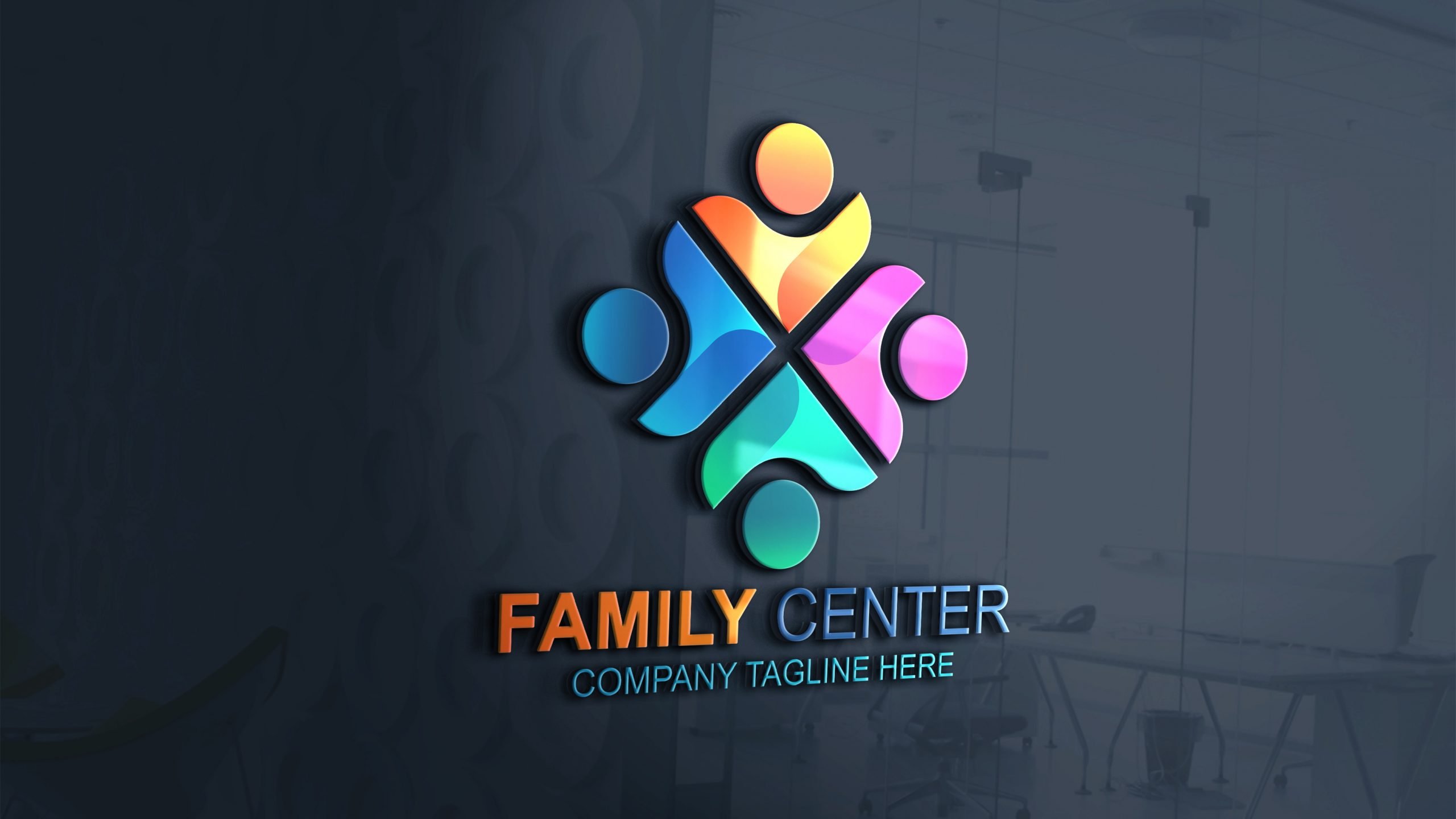 Free PSD Graphic Design Logo Template – GraphicsFamily
