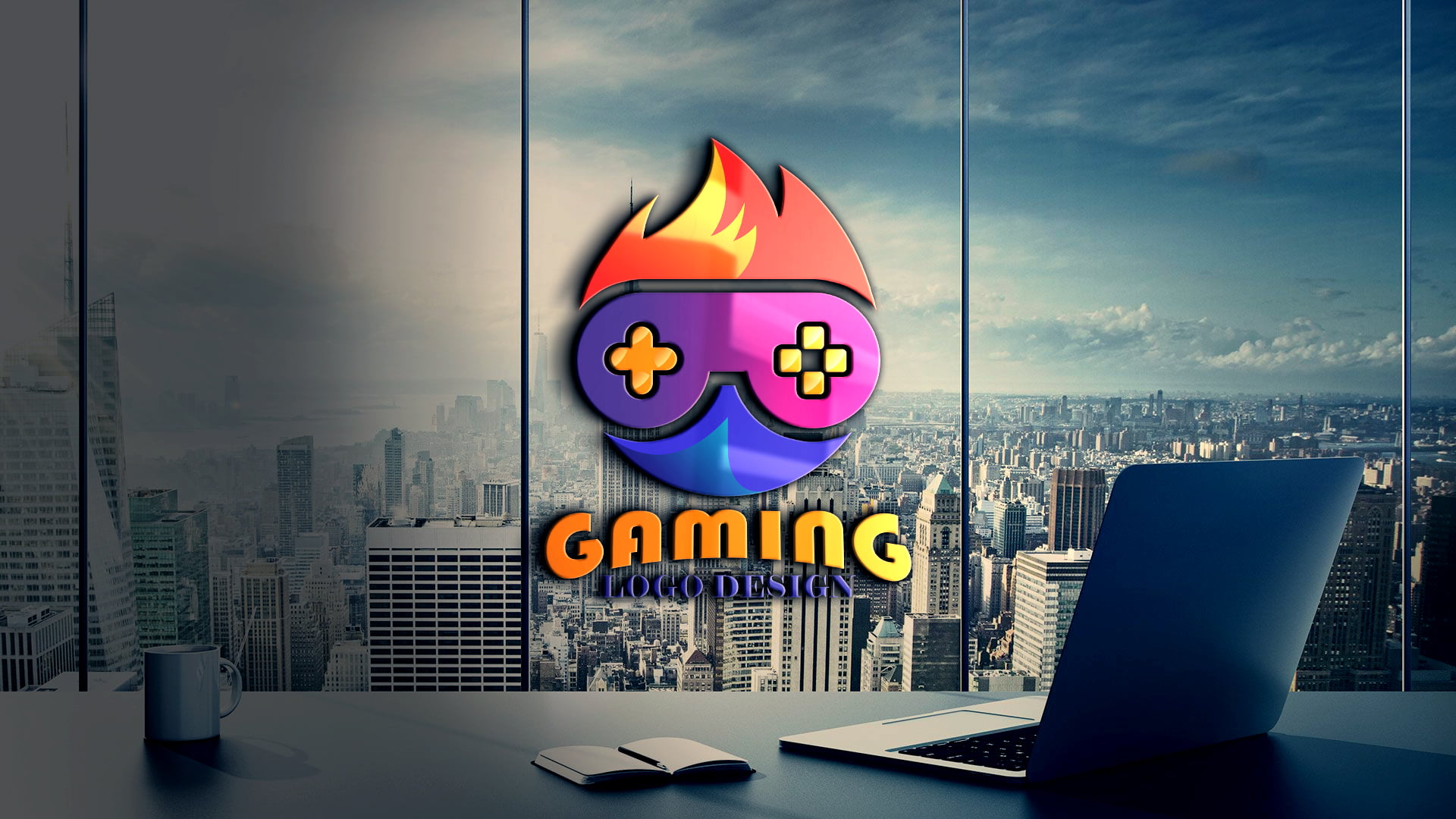 Gaming Logo Design Vector – GraphicsFamily