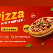 Pizza Restaurant Social Media Banner