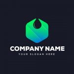 Water Drop Company Logo Design Template