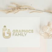 Free 3D Embossed Golden Logo Card Mockup