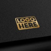 Black Gold Elegant Logo Mockup