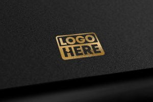 Black Gold Elegant Logo Mockup – GraphicsFamily