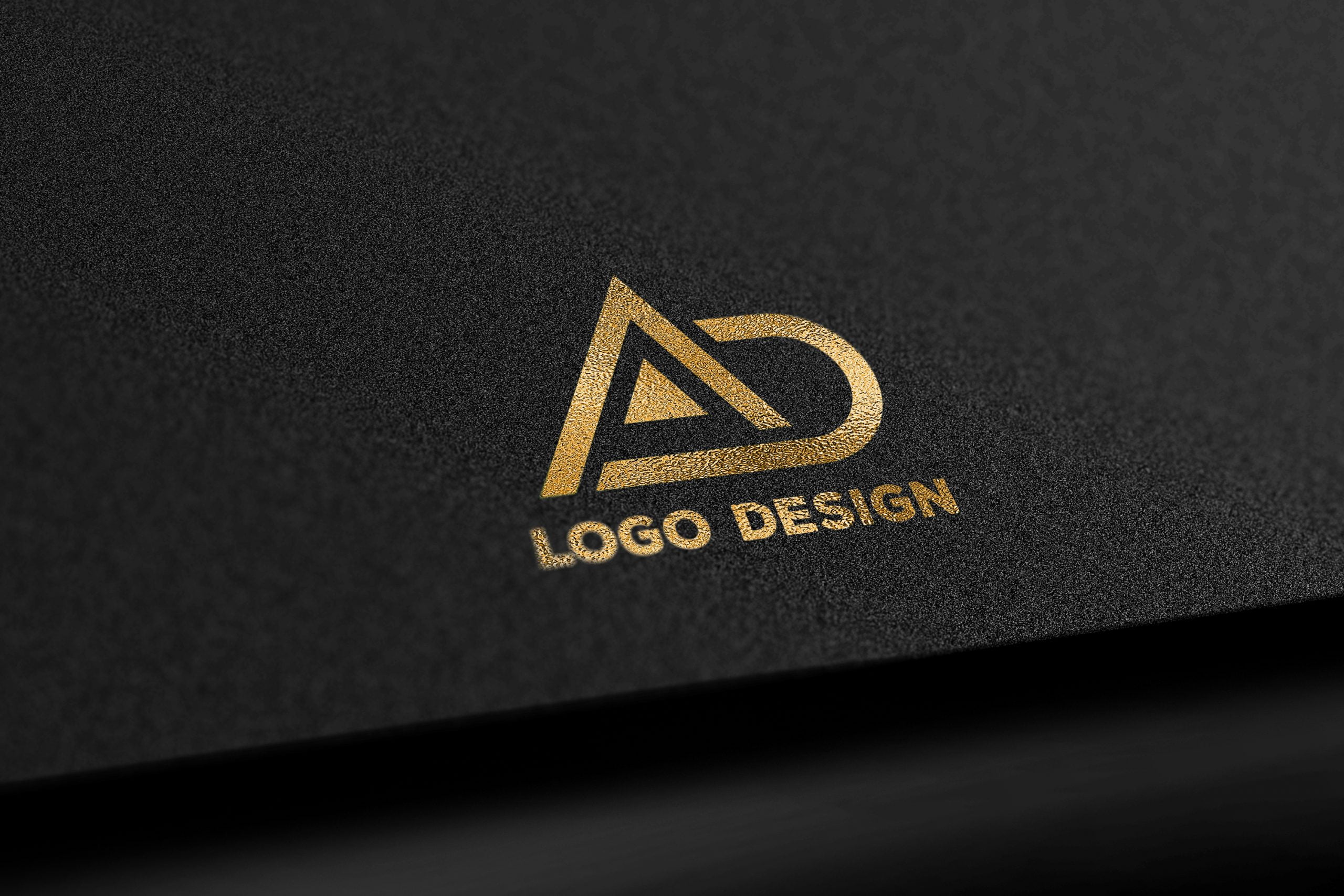 Black Gold Elegant Logo Mockup – GraphicsFamily