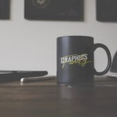 Black Matte Coffee Cup Mockup