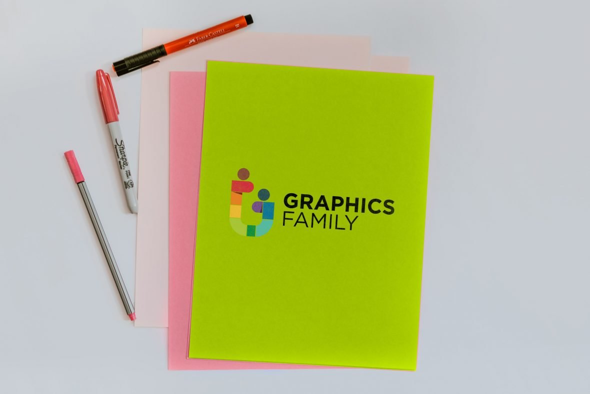 Color Paper Logo Mockup