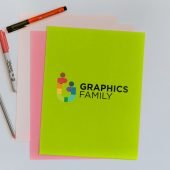 Color Paper Logo Mockup