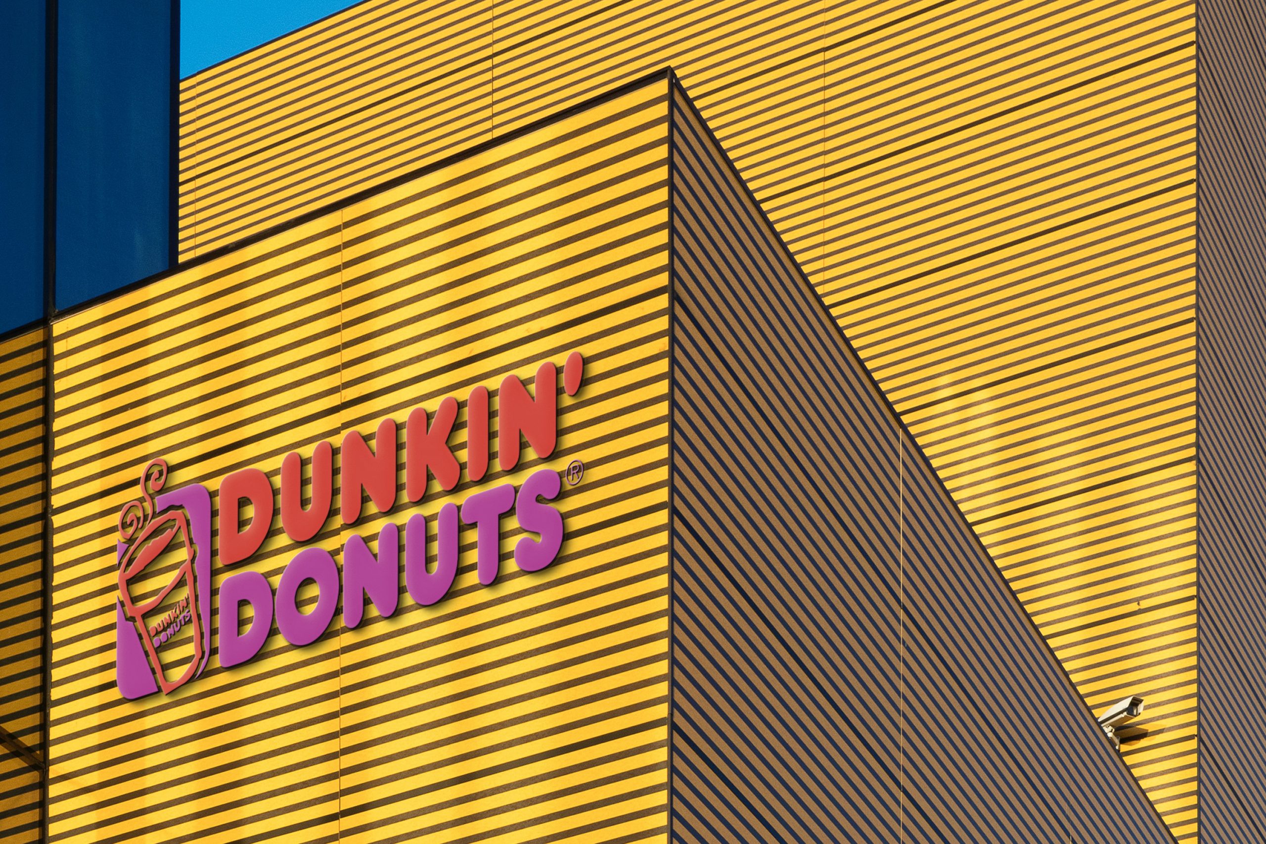 Free 3D Colorful Business Building Logo Mockup