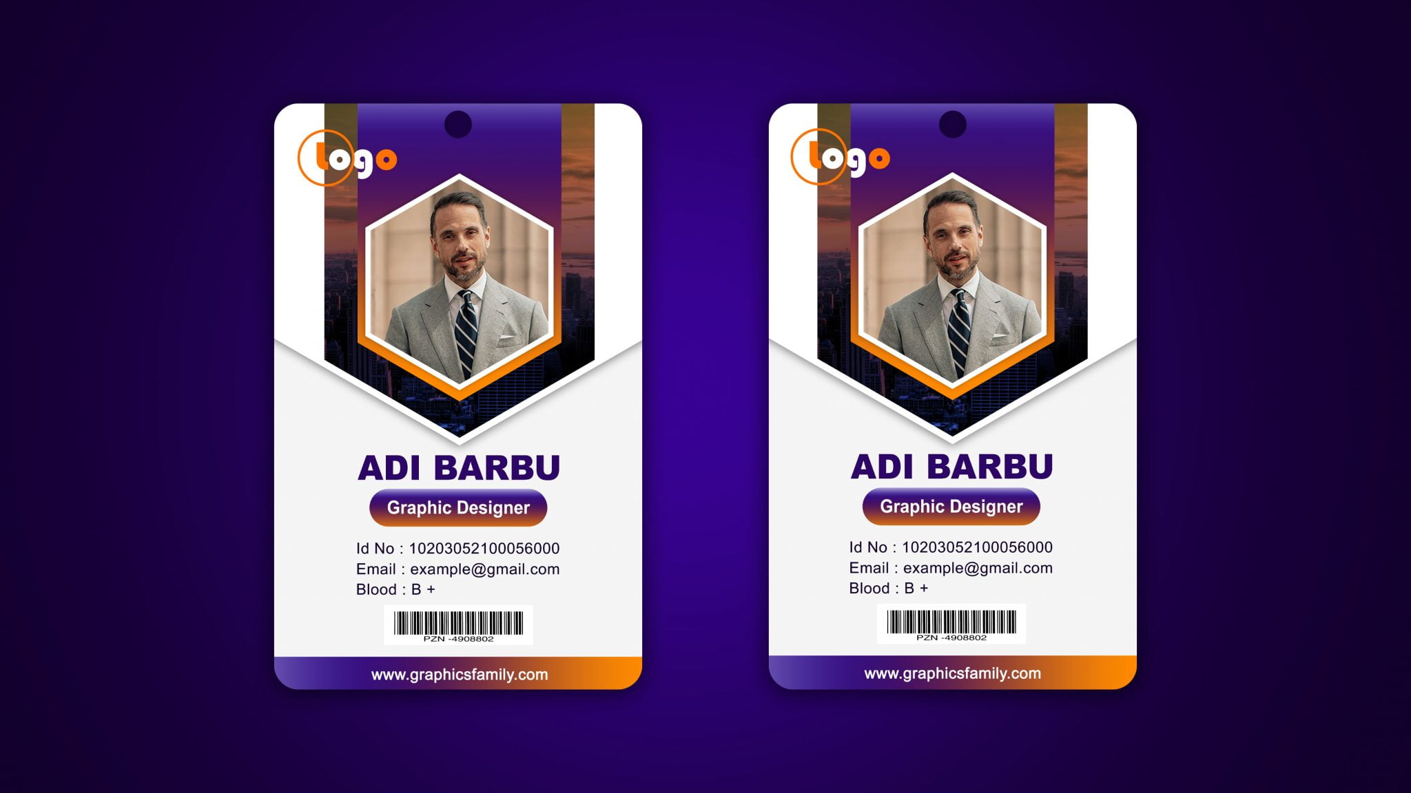 Modern Company Id Card Design – GraphicsFamily