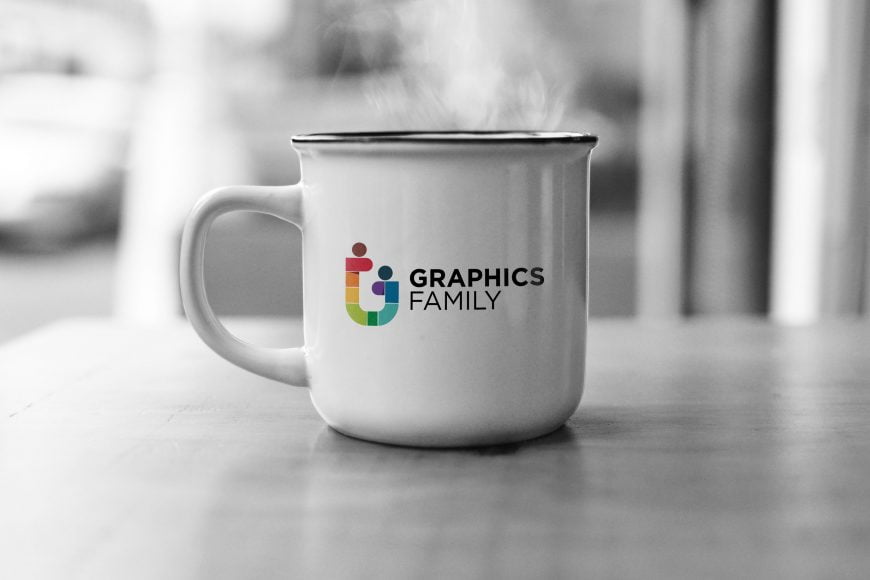 Office Mug Logo Mockup