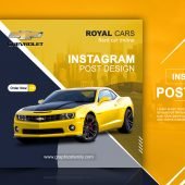Rent Car For Social Media Instagram Post Banner Design