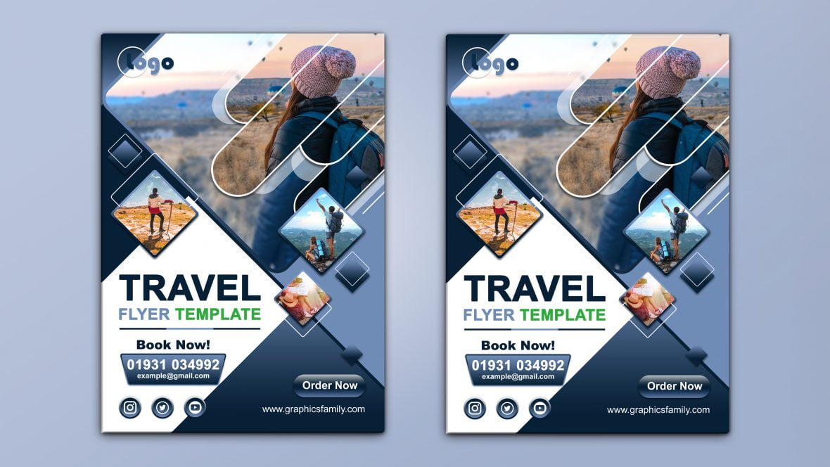 Travel A4 Flyer Design