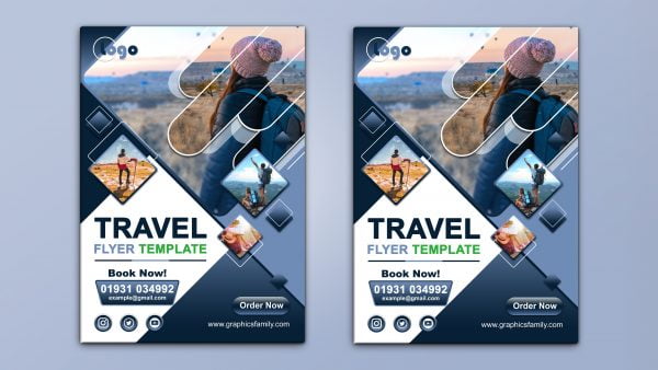 Travel A4 Flyer Design – GraphicsFamily