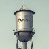 Water Tank Logo Mockup