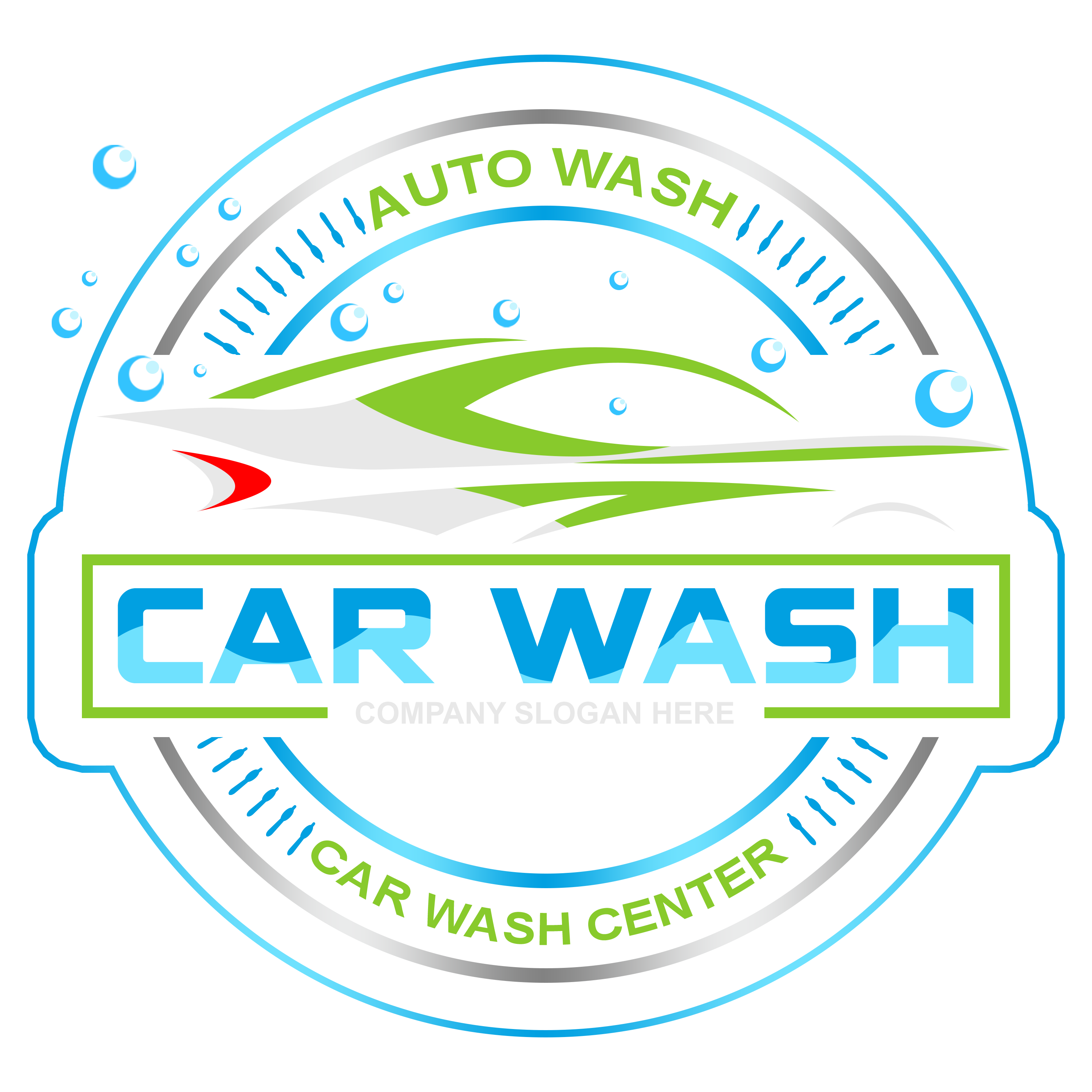 Car Wash Logo Template PNG TRANSPARENT