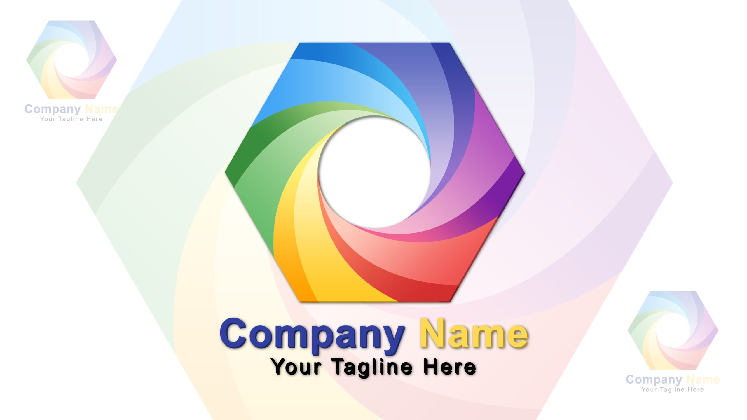Color Hex Logo Template Download