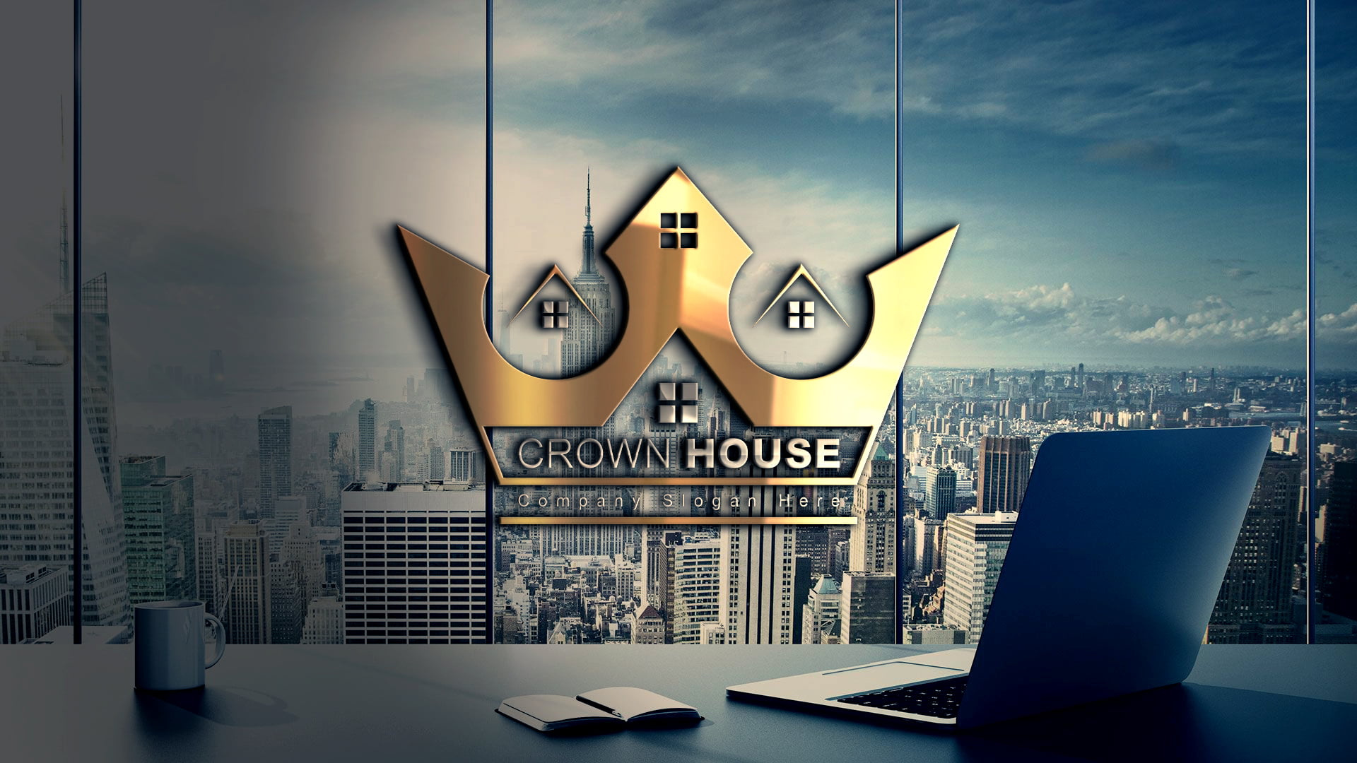 Crown & House - Real Estate Logo Design Download