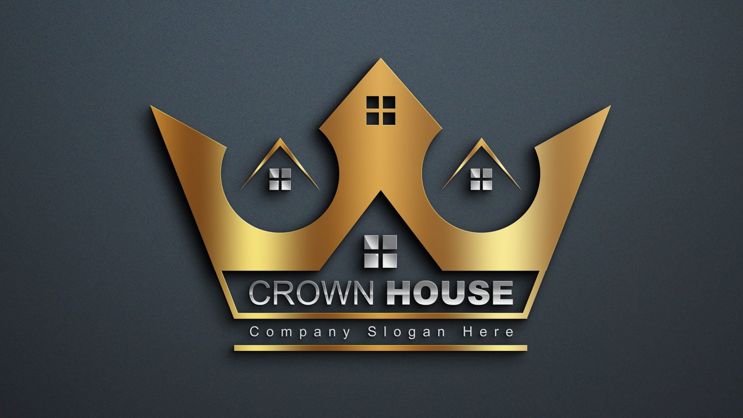 Crown & House - Real Estate Logo Design Template