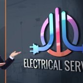 Electrical Services Logo Design Template