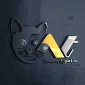 Cat Logo Design Template
