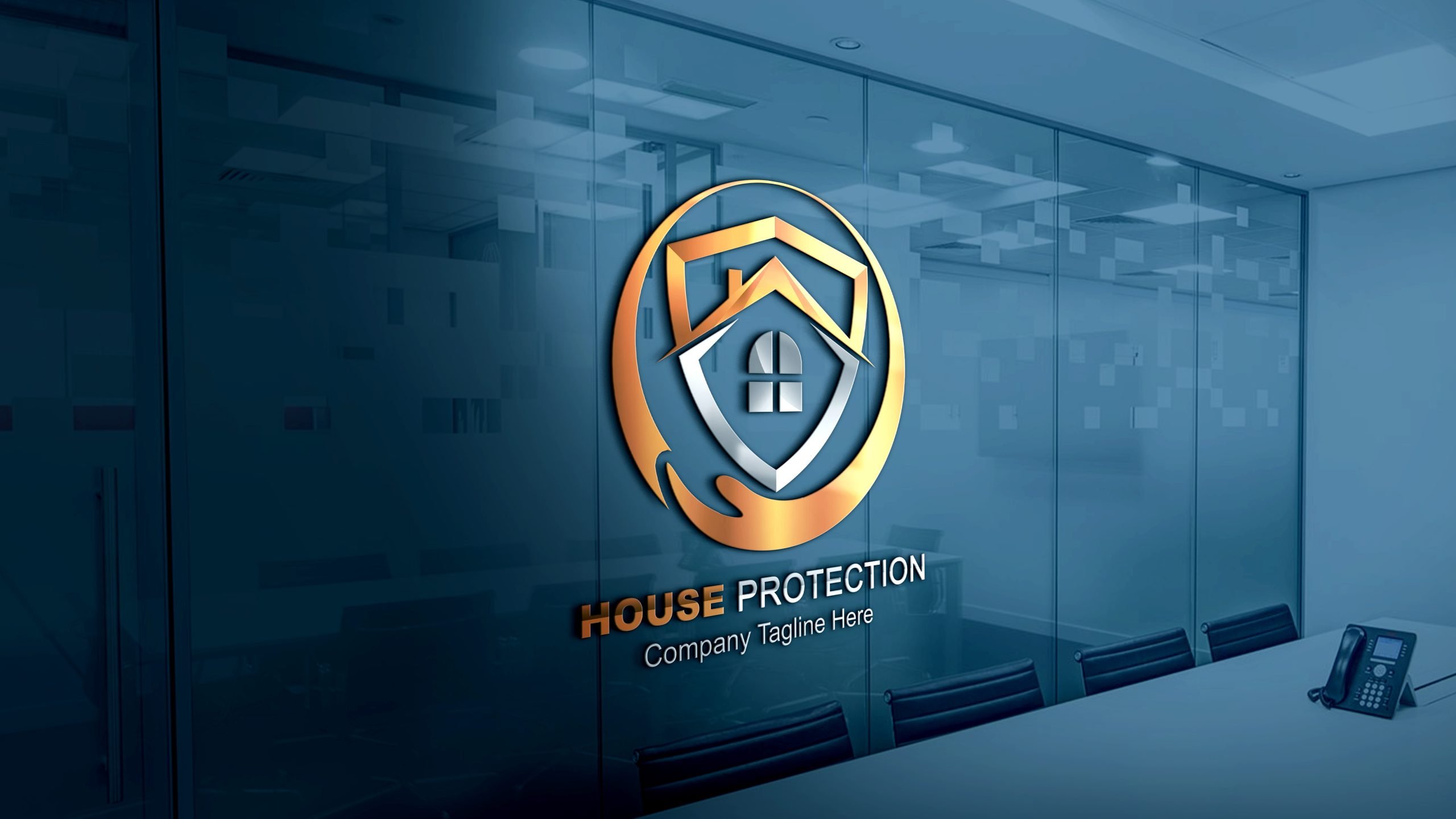 Free House Protection Logo Template