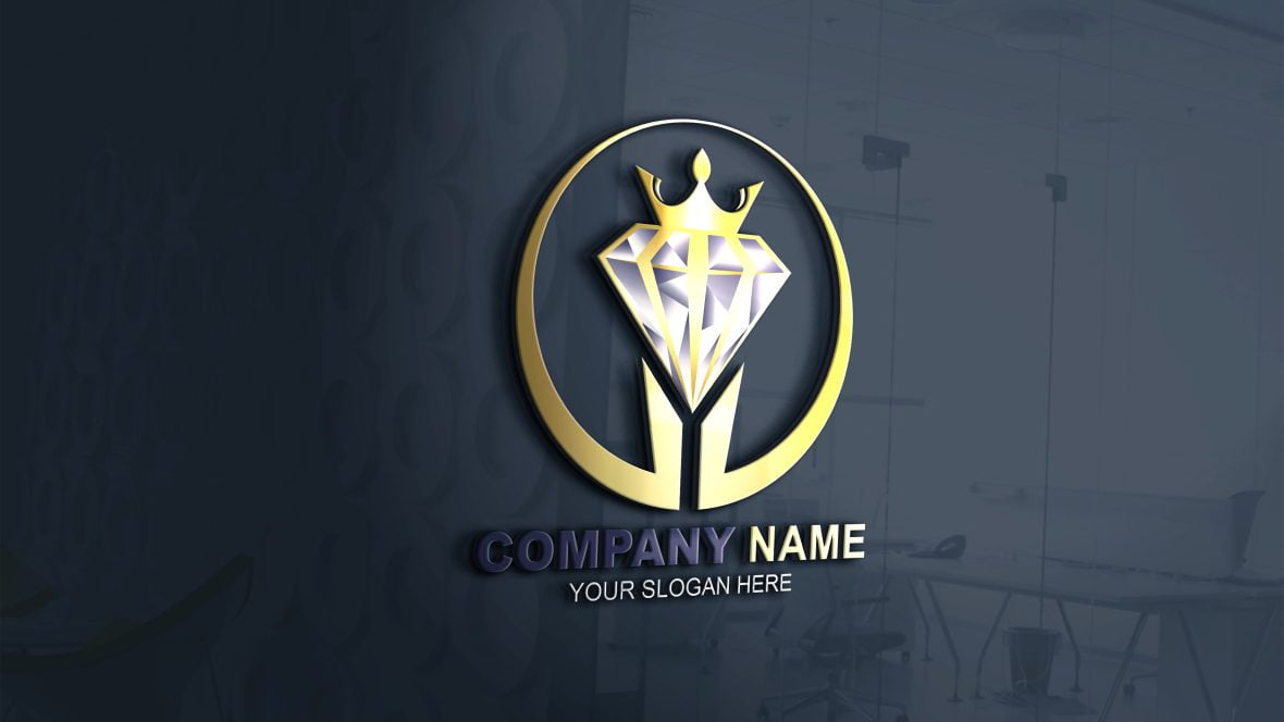 Golden Diamond Logo Design