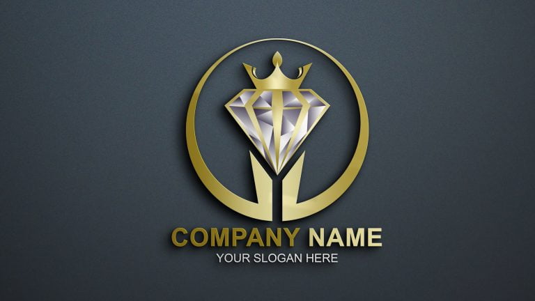 Golden Diamond Logo Design – GraphicsFamily