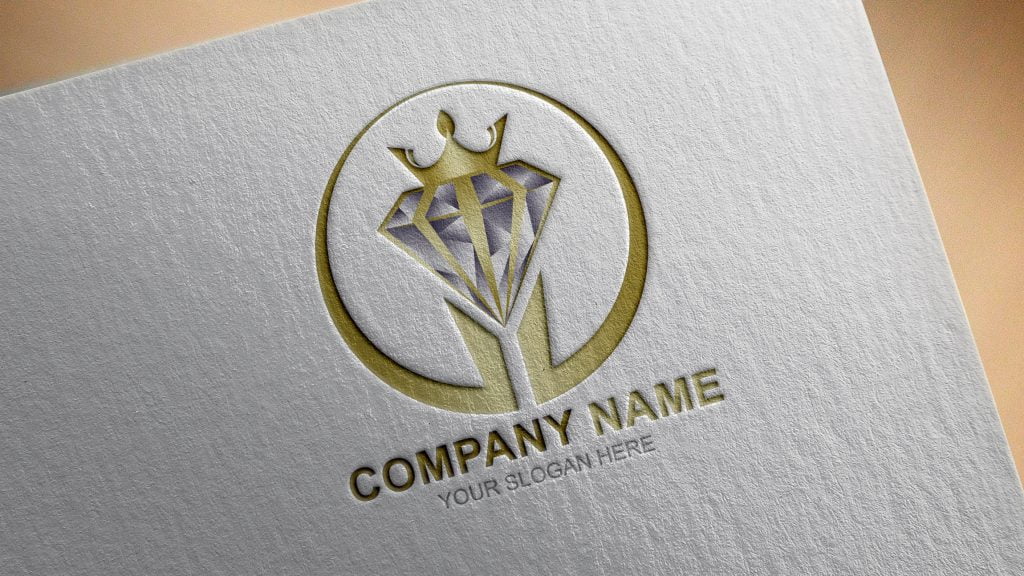 Golden Diamond Logo Design – GraphicsFamily