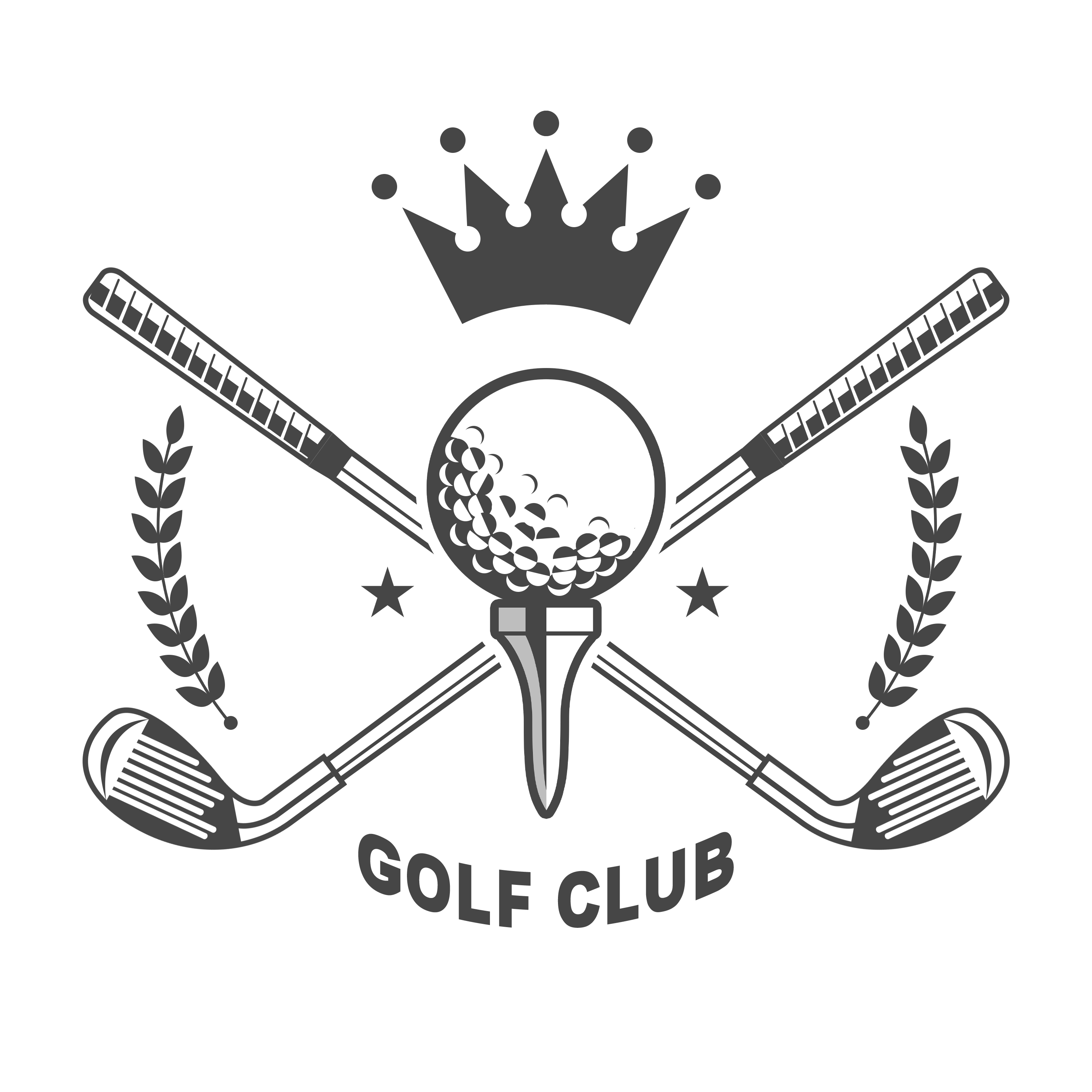 Golf Club Logo Design Template PNG Transparent
