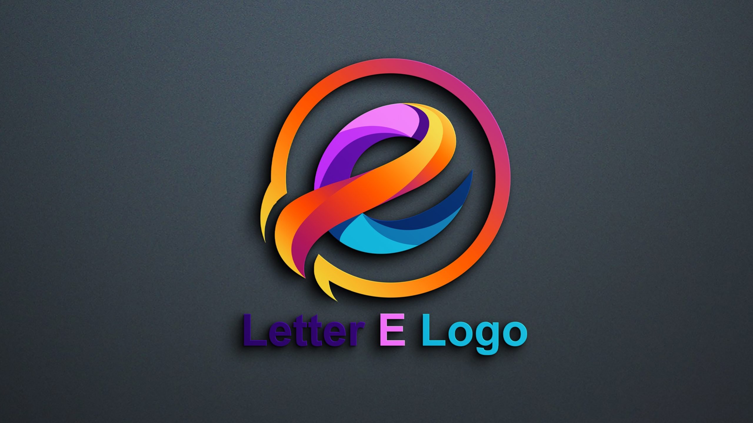 letter e logo design