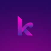 Letter K Gradient Logo Design