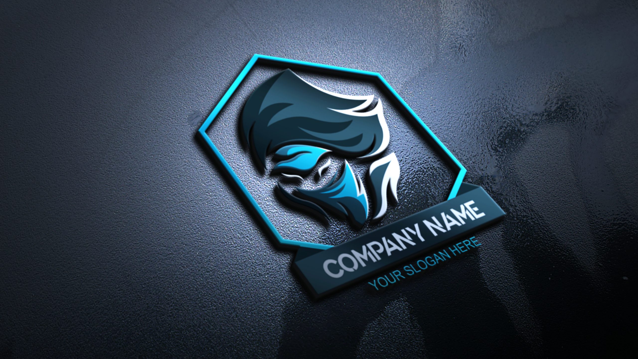 Free Gaming Logo Template by Free PSD Templates on Dribbble