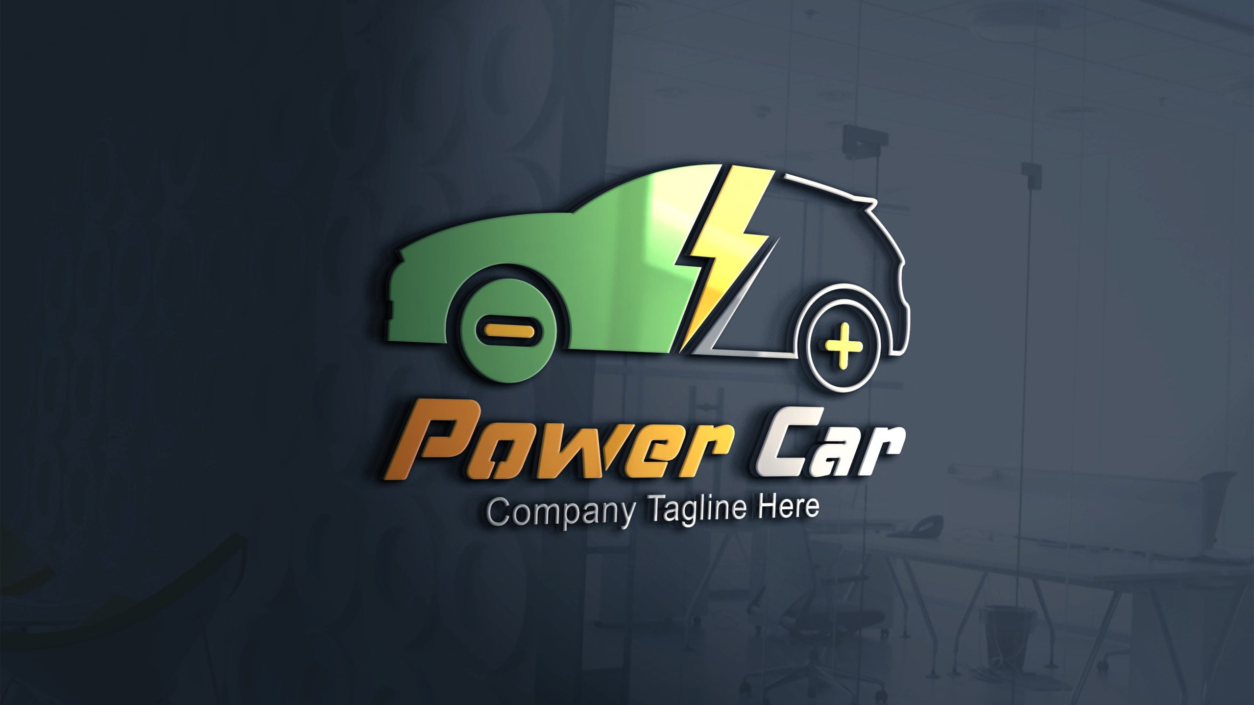 Power Car Logo Template