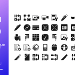 40 Saving Solid Icon Set