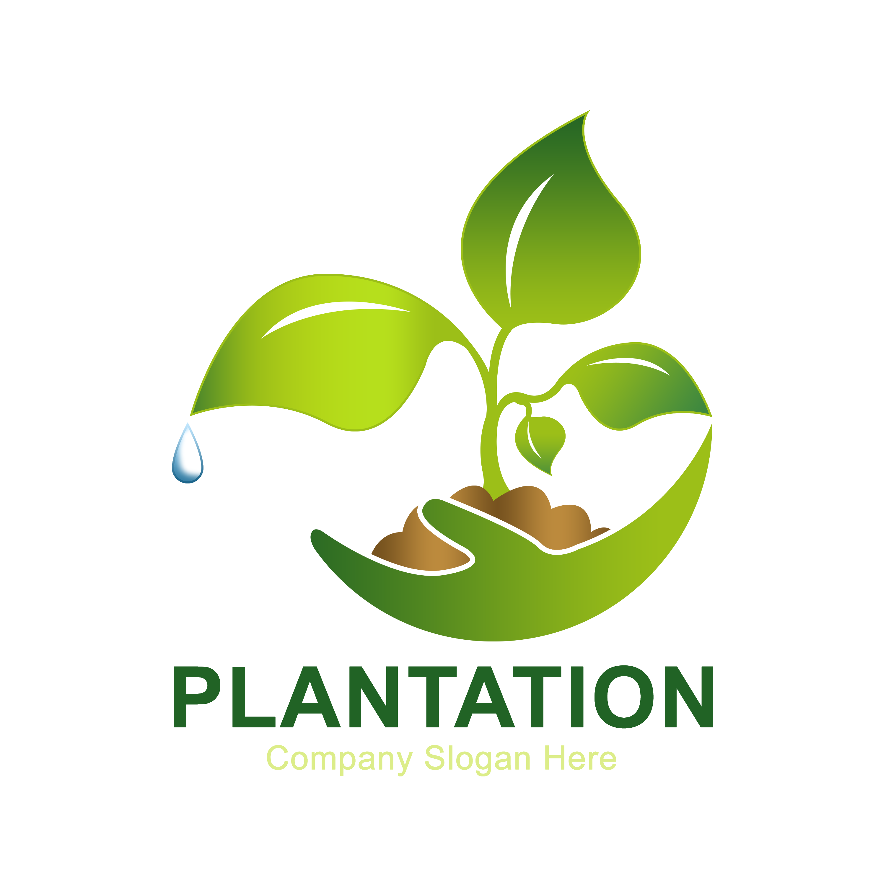 Eco Plantation Agriculture Logo Design GraphicsFamily