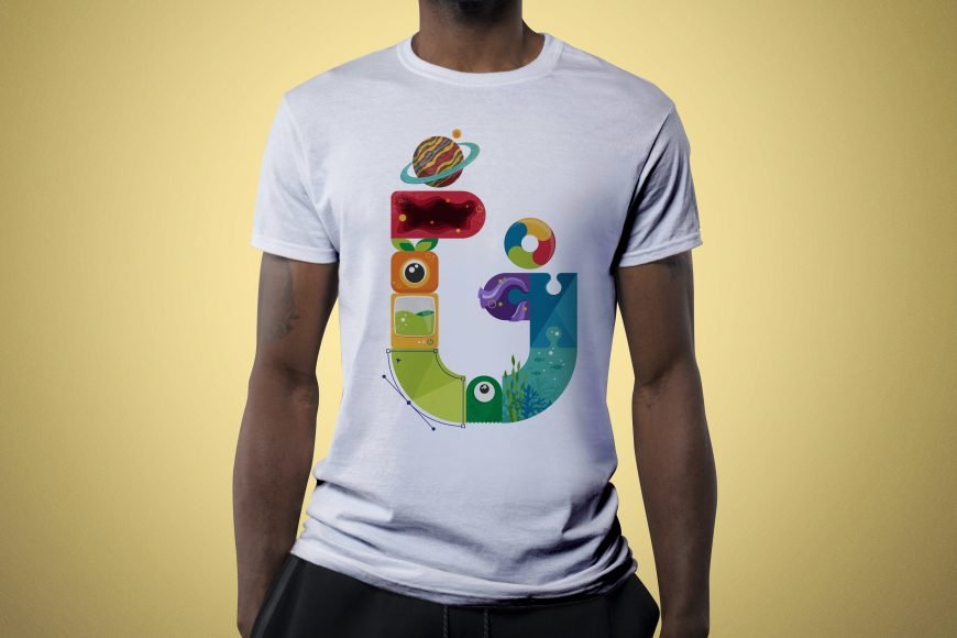 Editable Color and Background T-Shirt Mockup