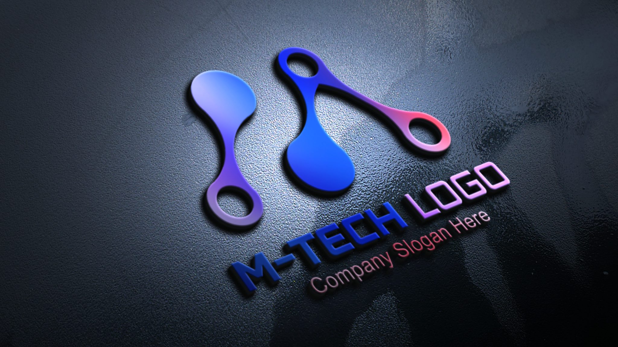 Professional Letter M Tech Logo Design – GraphicsFamily