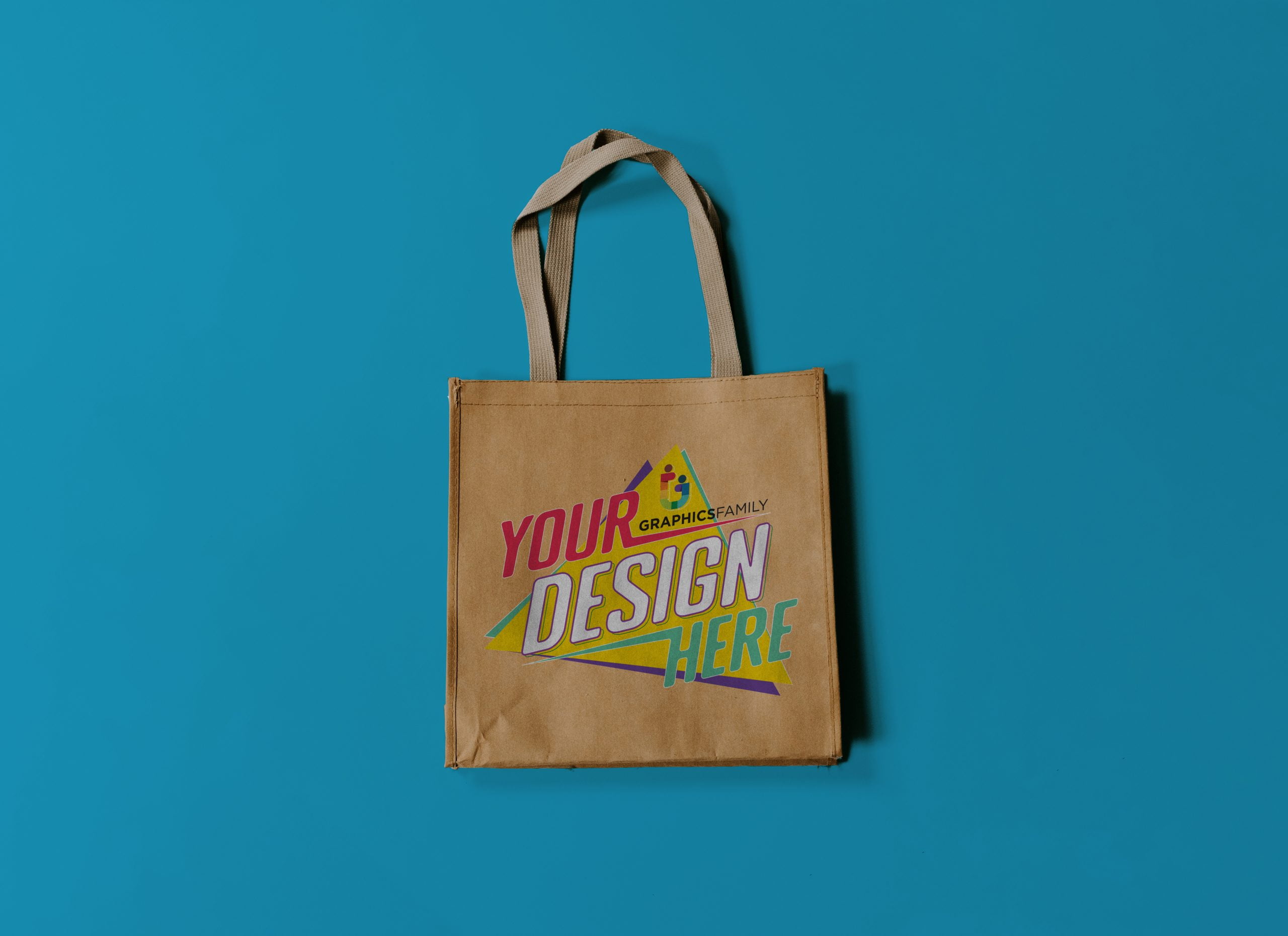 Free Grocery Bag Design mockup
