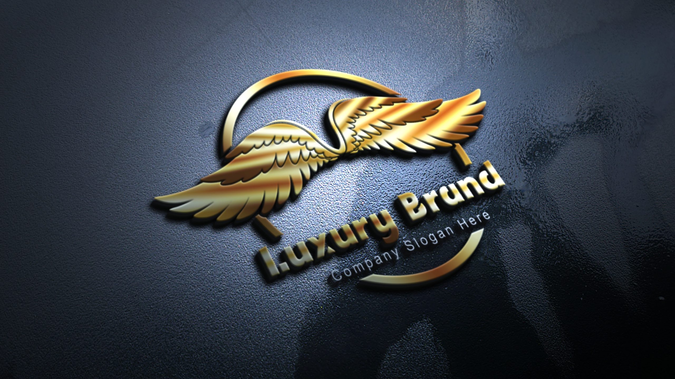 Luxury Golden Logo Design – GraphicsFamily