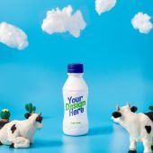 Free Milk Bottle Design Mockup