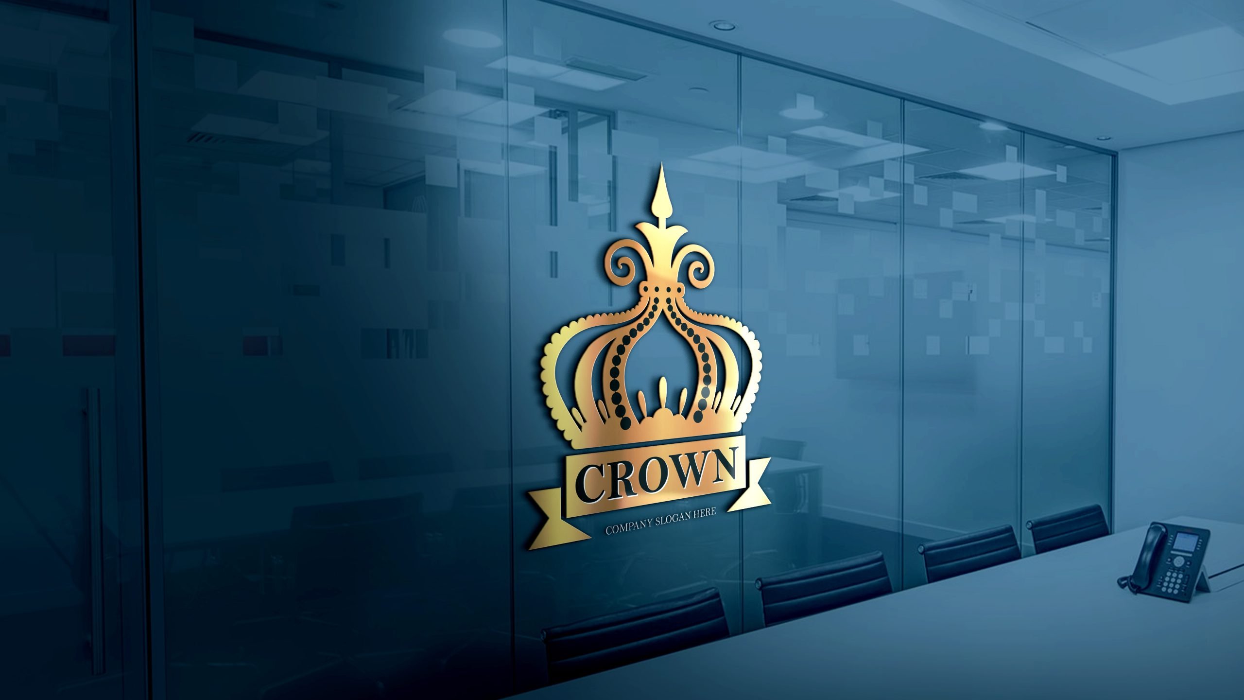 Free Royal Crown Logo Design Template