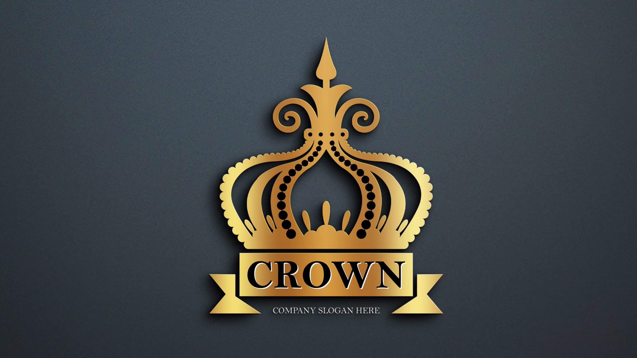 Free Royal Crown Logo Design – GraphicsFamily