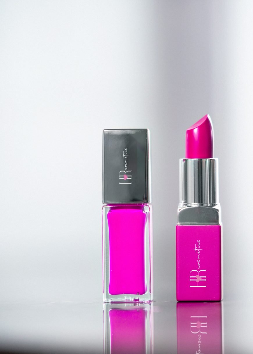 Lipstick & Nail Polish Branding Mockup