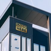 Luxurious Building Golden Logo Mockup
