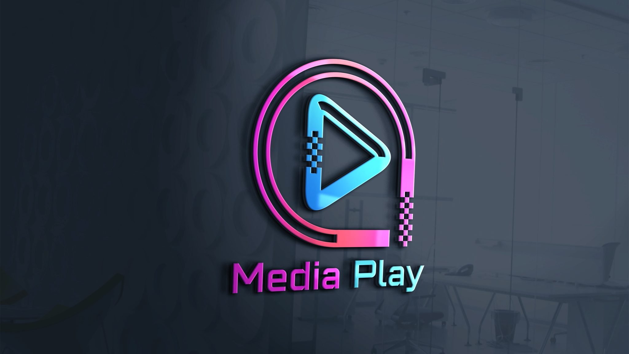 Media Play Logo Design – Graphicsfamily