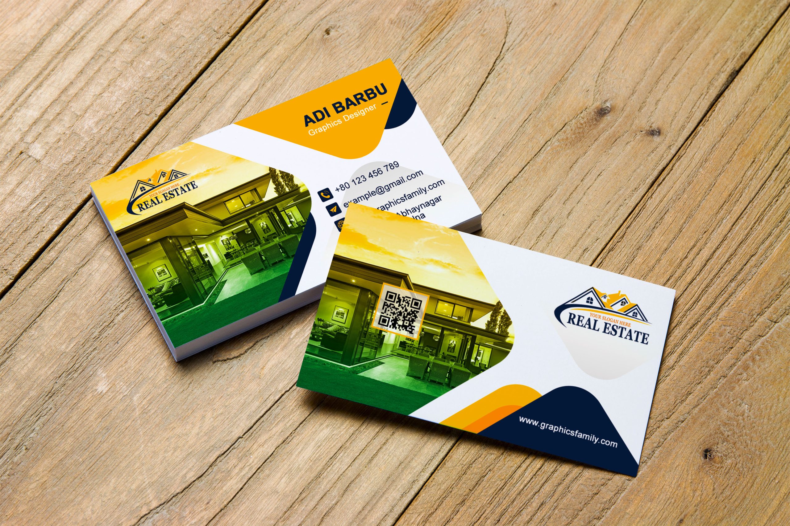 Real Estate Business Card Design Photoshop